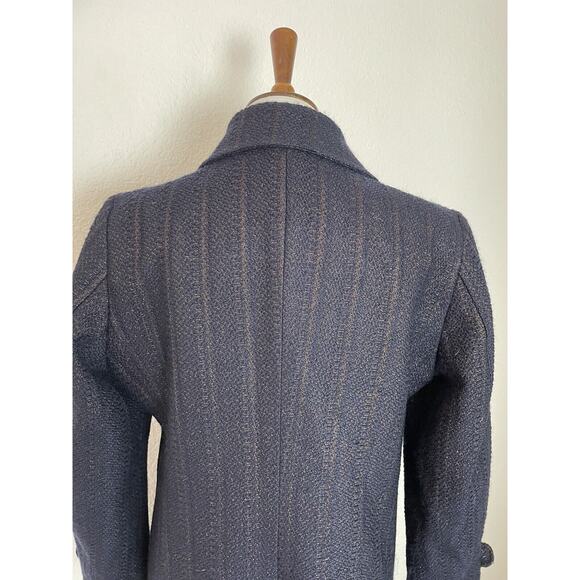 CNC Costume National Navy Long Coat - Picture 6 of 11